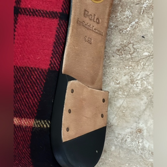 Authentic Polo By Ralph Lauren Tartan Plaid Bow Accented Wool Flats Size 6.5 - Picture 9 of 12